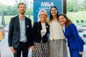 Laurent Raets, Ruth De Wulf and Charlotte Vanden Daele with Community Manager, Charlotte Declercq